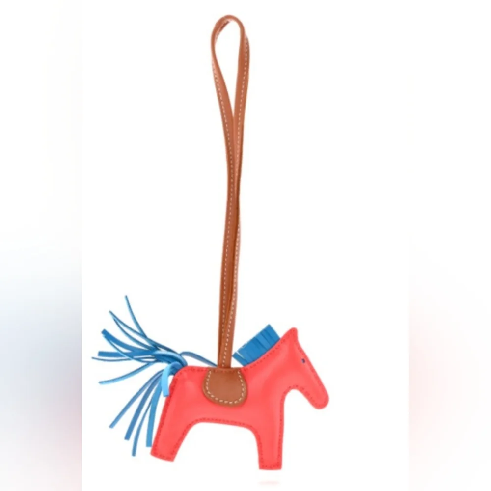Hermès Red Horse-Shaped Bag Charm - Picture 2 of 11